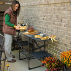 Compact Grilling Slim-Fold Cook Station - Choice 575 - Heat-Resistant Over-Fire Grill Rack for Camping Detail