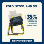 Luxury Camp Stowaway Rocker with Storage Pouch - Choice 573 - Freestyle Rocker Portable Outdoor Folding Chair Detail