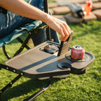 Premium All-Weather Stowaway Rocker with Side Table - Choice 253 - RoadTrip Rocker Smooth Motion Camp Chair Detail