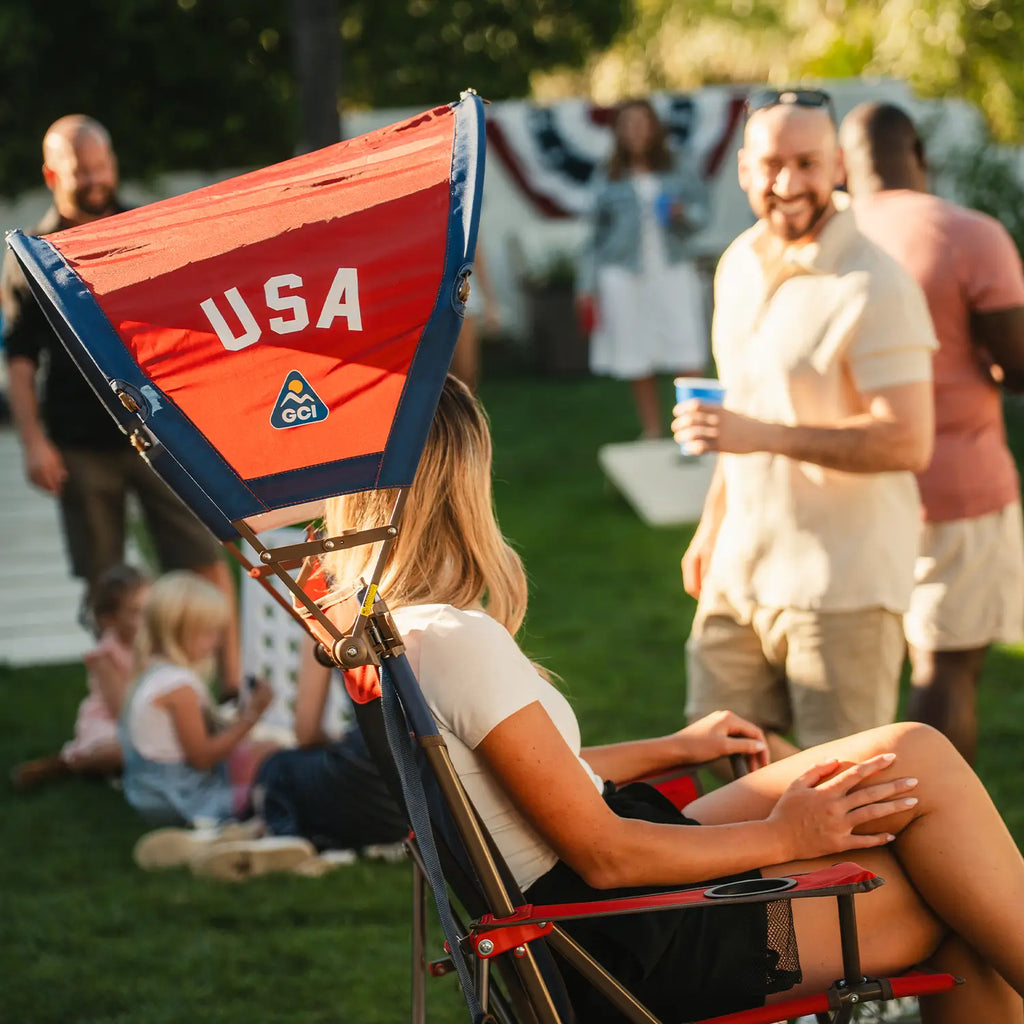 Portable Canopy SunShade Accessory - USA Anniversary Deluxe - Choice 917 - Pop-Up Outdoor Sun Shelter - UV400 Protection Detail