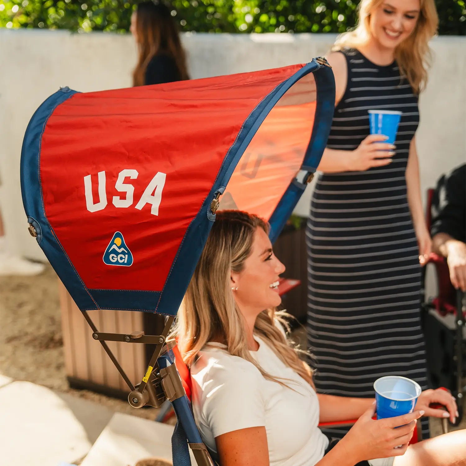 Portable Canopy SunShade Accessory - USA Anniversary Deluxe - Choice 917 - Pop-Up Outdoor Sun Shelter - UV400 Protection Detail