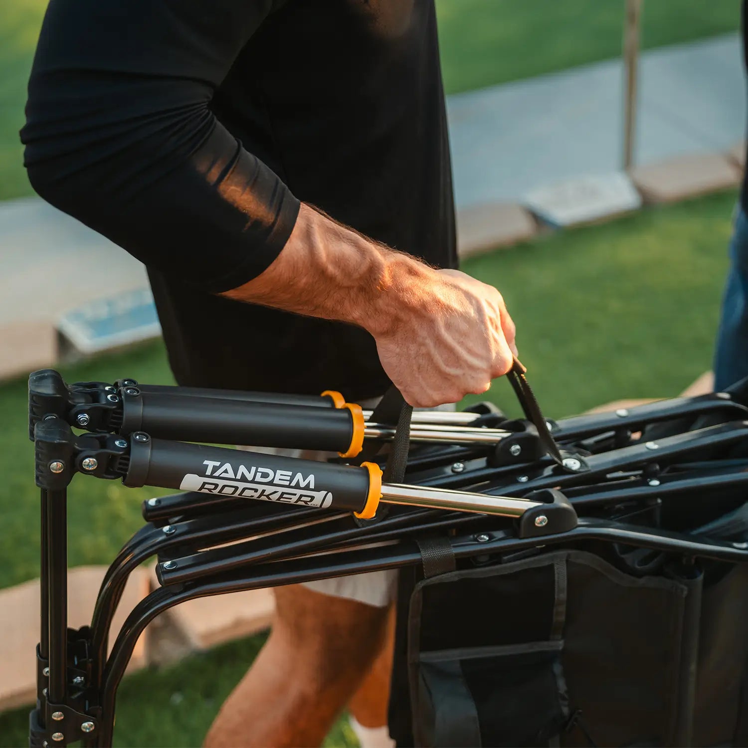Smooth Motion Tandem Rocker - Choice 227 - RoadTrip Rocker Smooth Motion Camp Chair Detail