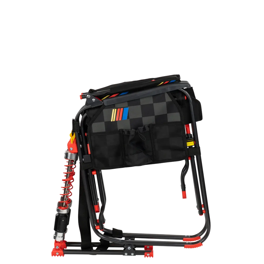 Premium All-Weather Adjustable Rocker - NASCAR - Choice 899 - Heavy-Duty Kickback Rocker with Beverage Holder Detail