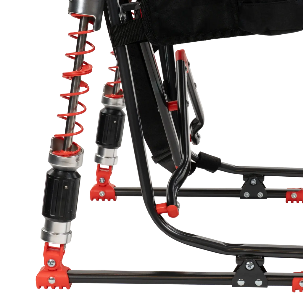 Premium All-Weather Adjustable Rocker - NASCAR - Choice 899 - Heavy-Duty Kickback Rocker with Beverage Holder Detail