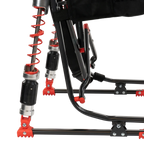 Premium All-Weather Adjustable Rocker - NASCAR - Choice 899 - Heavy-Duty Kickback Rocker with Beverage Holder Detail