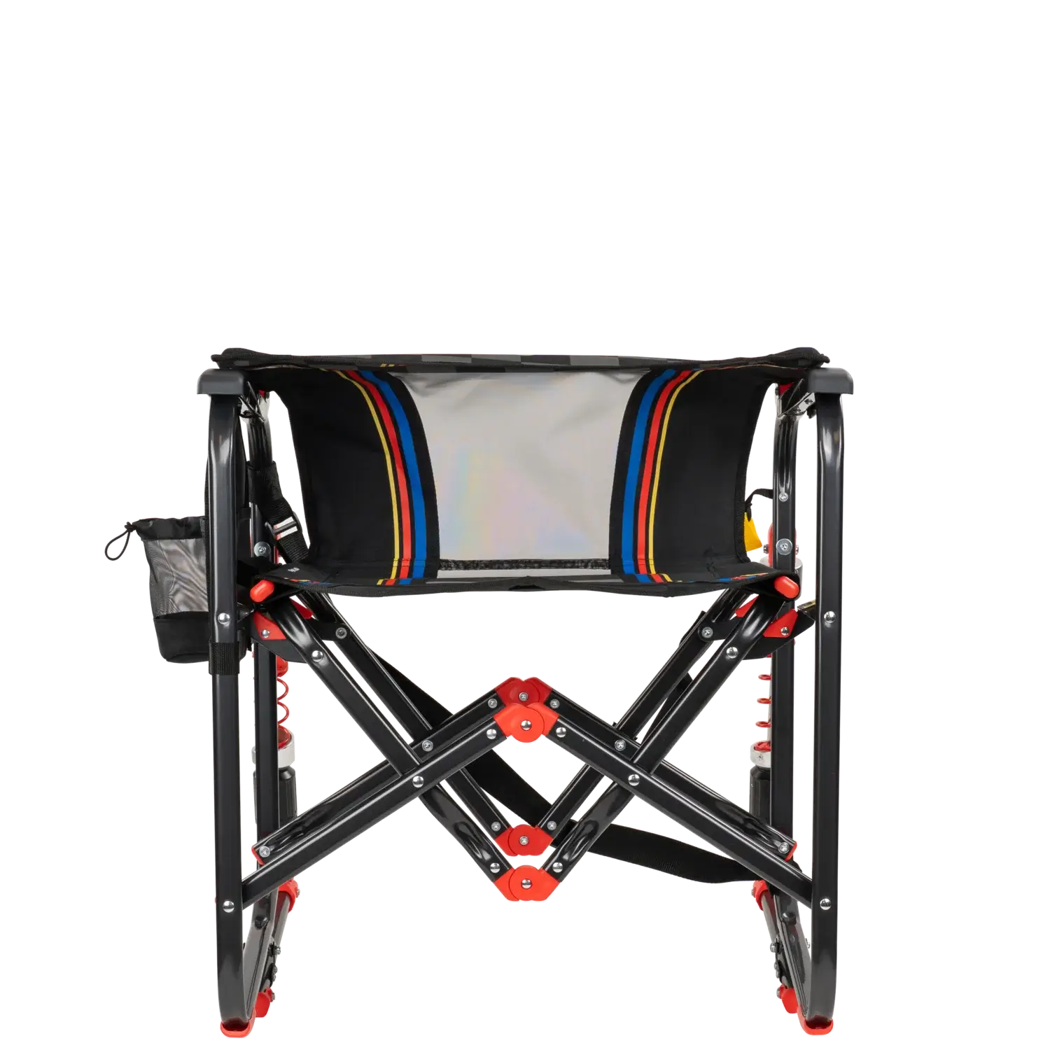 Premium All-Weather Adjustable Rocker - NASCAR - Choice 899 - Heavy-Duty Kickback Rocker with Beverage Holder Detail