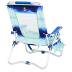 Low-Profile Bi-Fold Beach Chair - Choice 601 - Multi-Position Outdoor Beach Chair with Pillow Detail