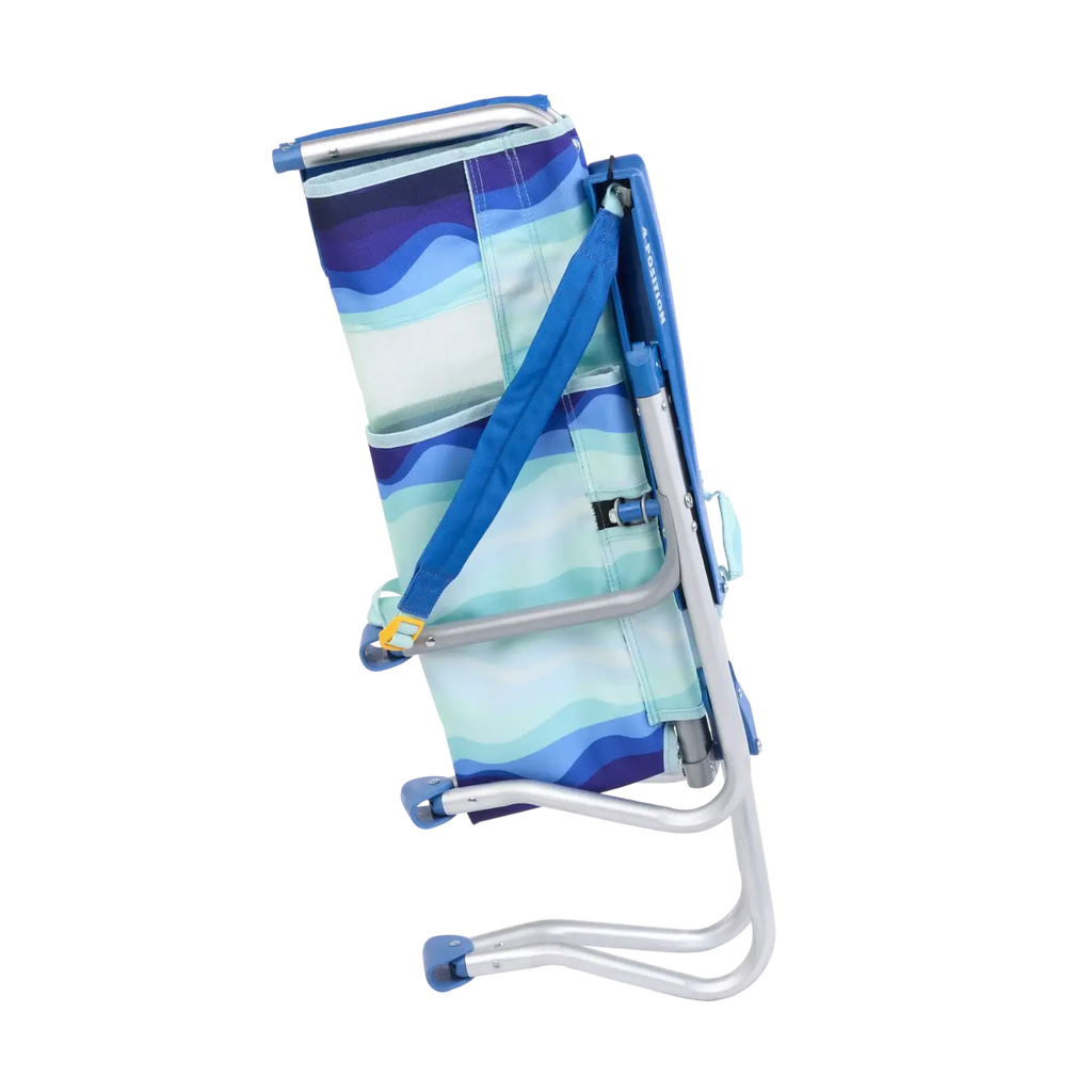 Low-Profile Bi-Fold Beach Chair - Choice 601 - Multi-Position Outdoor Beach Chair with Pillow Detail