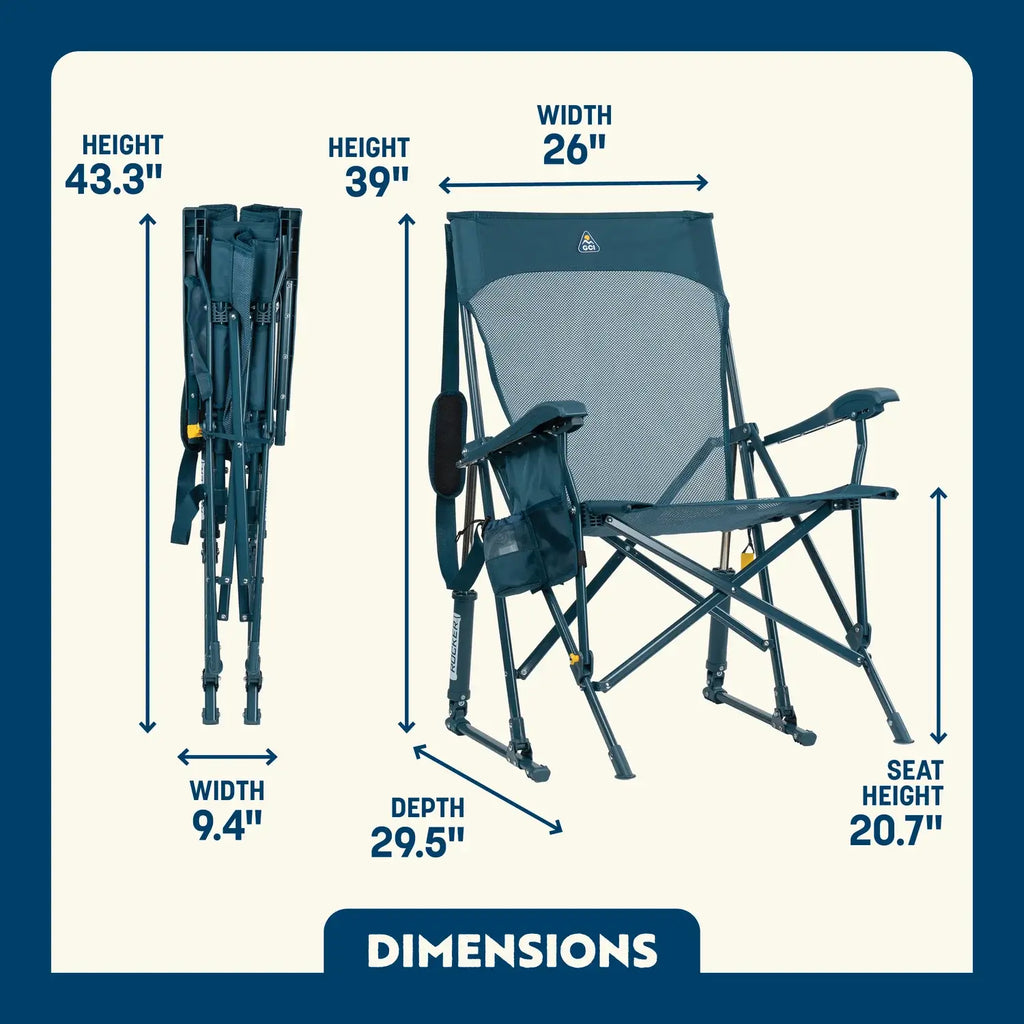 Patented Spring-Action BreezeRocker - Choice 504 - RoadTrip Rocker Smooth Motion Camp Chair Detail