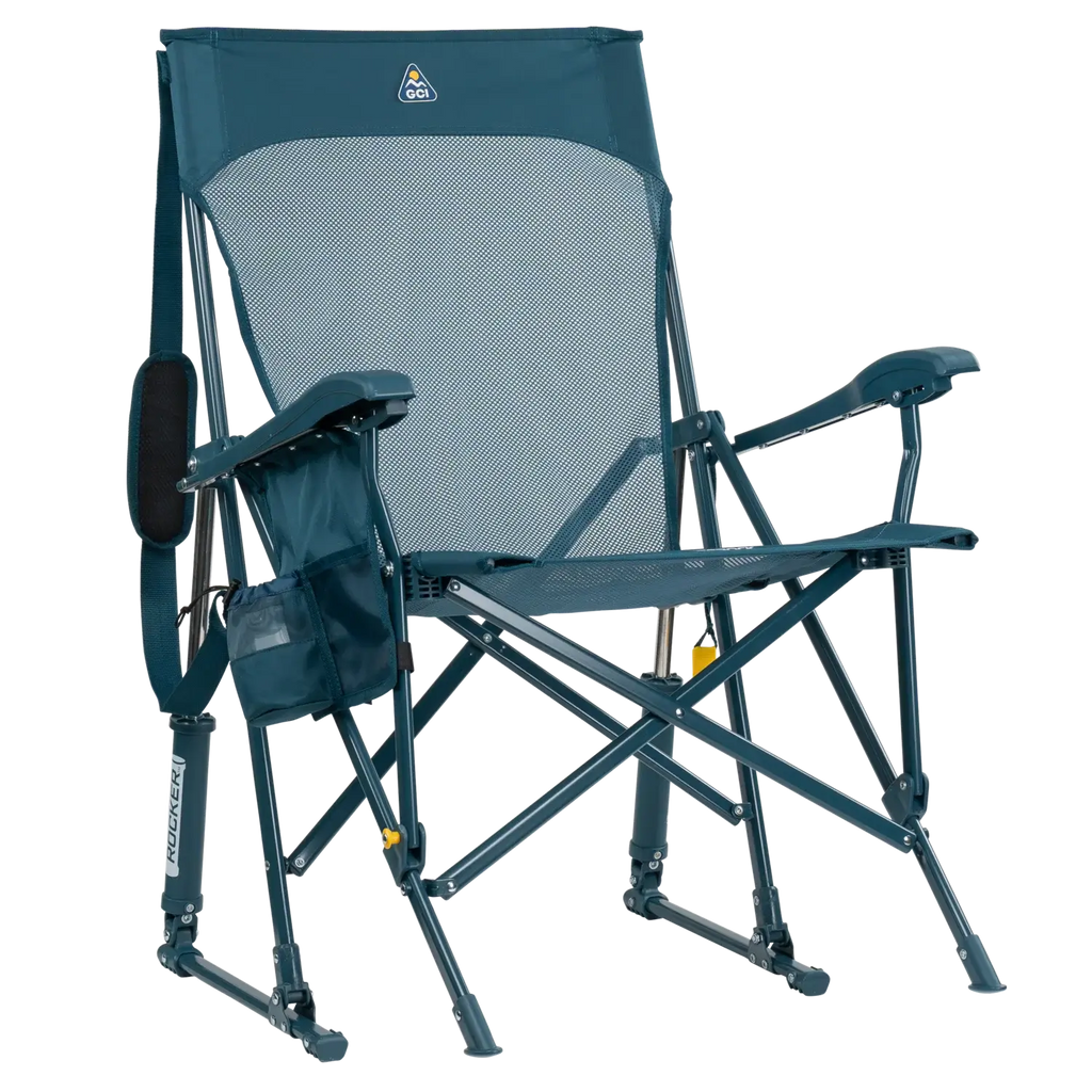 Patented Spring-Action BreezeRocker - Choice 504 - RoadTrip Rocker Smooth Motion Camp Chair - Teal