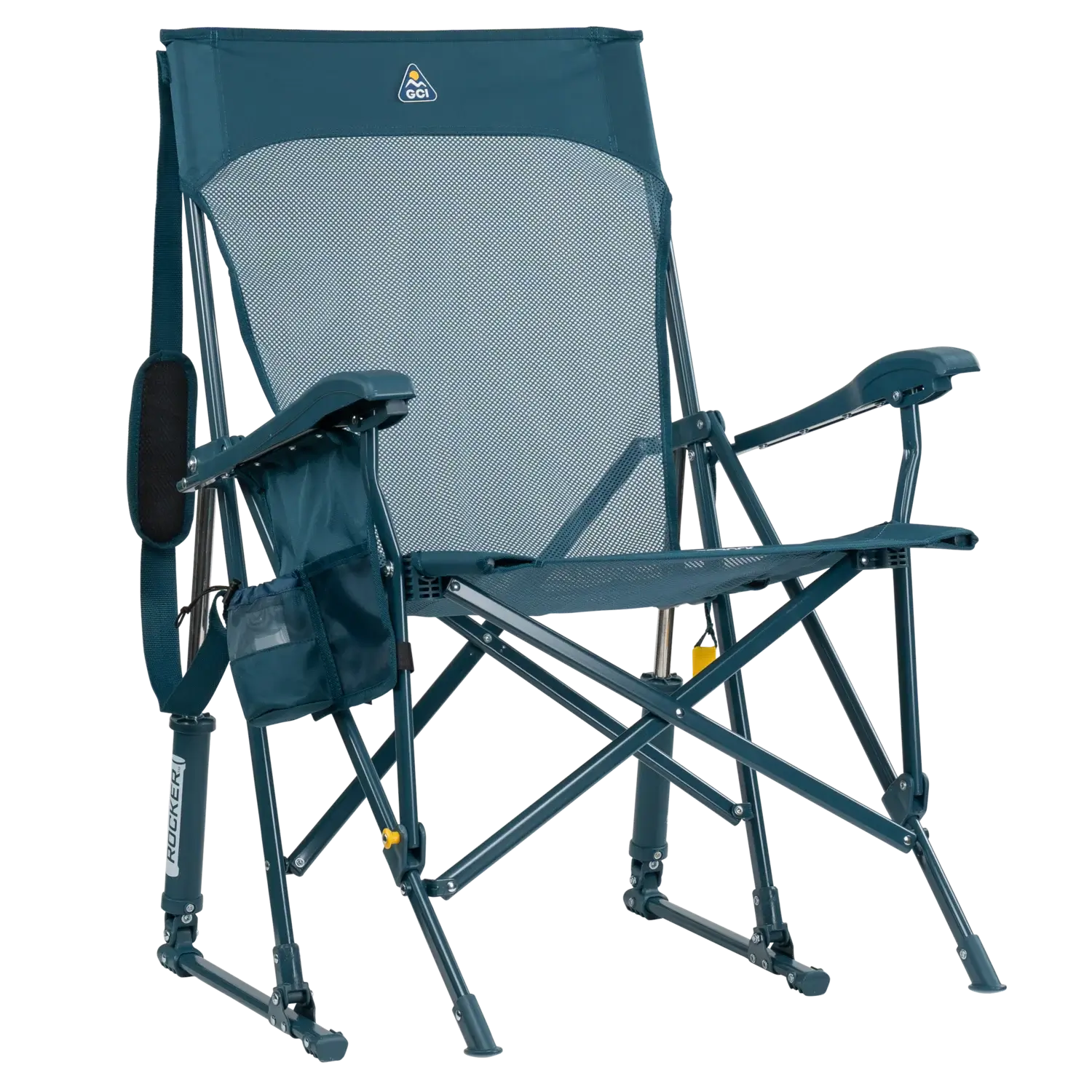 Patented Spring-Action BreezeRocker - Choice 504 - RoadTrip Rocker Smooth Motion Camp Chair - Teal