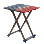 Portable Staging Compact Camp Table 20 - USA Anniversary Deluxe - Choice 757 - Portable Camping Table with Heat-Resistant Countertop - Default Title