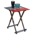 Portable Staging Compact Camp Table 20 - USA Anniversary Deluxe - Choice 757 - Portable Camping Table with Heat-Resistant Countertop Detail