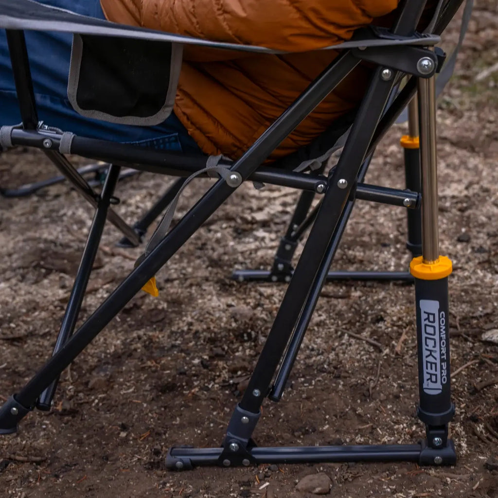 Heavy-Duty Freestyle Comfort Pro Rocker - Choice 375 - RoadTrip Rocker Smooth Motion Camp Chair Detail