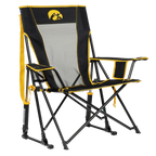 Premium All-Weather College Comfort Pro Rocker - Iowa Hawkeyes - Choice 249 - RoadTrip Rocker Smooth Motion Camp Chair - Default Title