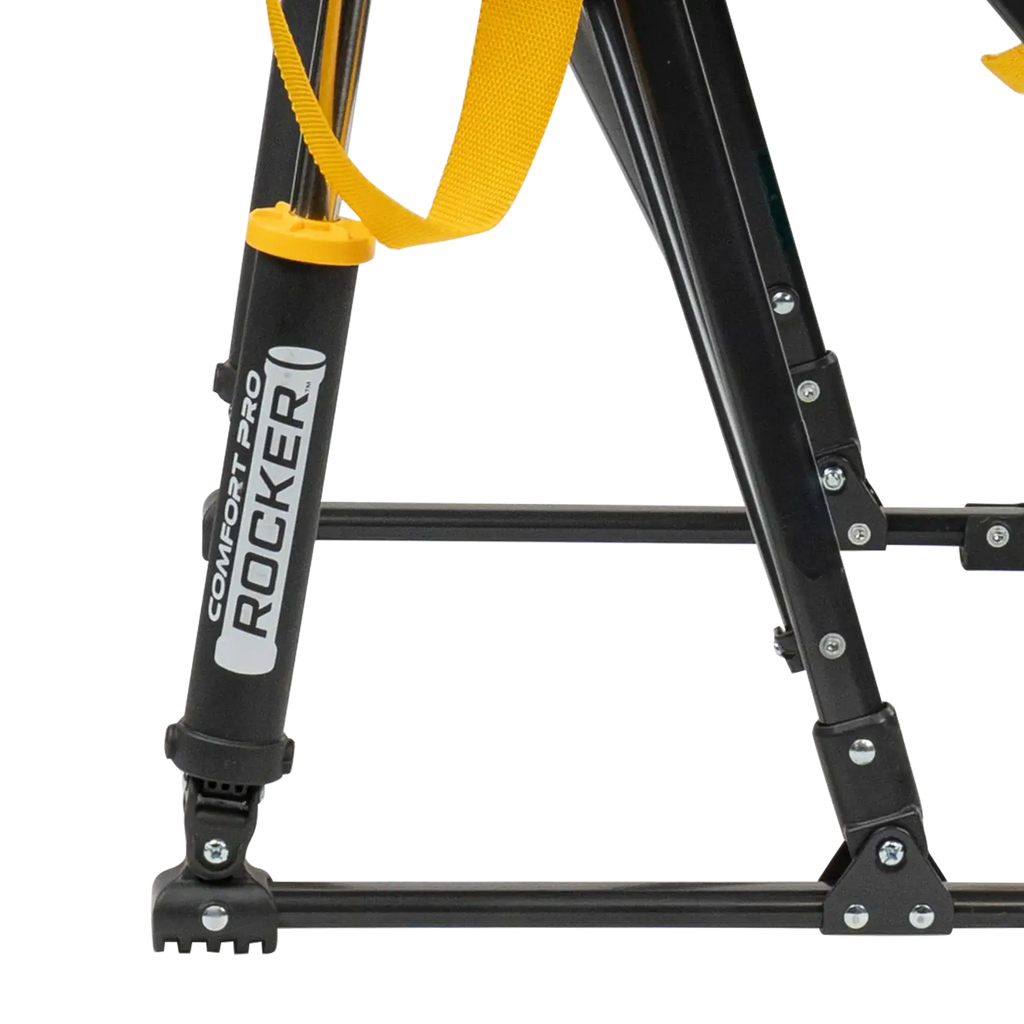 Premium All-Weather College Comfort Pro Rocker - Iowa Hawkeyes - Choice 249 - RoadTrip Rocker Smooth Motion Camp Chair Detail