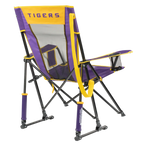 Premium All-Weather College Comfort Pro Rocker - LSU Tigers - Choice 880 - Patented Spring-Action Rocking Chair for Camping Detail