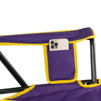Premium All-Weather College Comfort Pro Rocker - LSU Tigers - Choice 880 - Patented Spring-Action Rocking Chair for Camping Detail