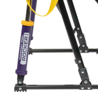 Premium All-Weather College Comfort Pro Rocker - LSU Tigers - Choice 880 - Patented Spring-Action Rocking Chair for Camping Detail