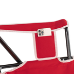 Smooth Motion College Comfort Pro Rocker - Nebraska Cornhuskers - Choice 161 - Heavy-Duty Kickback Rocker with Beverage Holder Detail