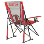Patented Spring-Action College Comfort Pro Rocker - Ohio State Buckeyes - Choice 676 - Freestyle Rocker Portable Outdoor Folding Chair Detail