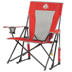 Patented Spring-Action College Comfort Pro Rocker - Ohio State Buckeyes - Choice 676 - Freestyle Rocker Portable Outdoor Folding Chair Detail
