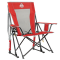 Patented Spring-Action College Comfort Pro Rocker - Ohio State Buckeyes - Choice 676 - Freestyle Rocker Portable Outdoor Folding Chair - Default Title