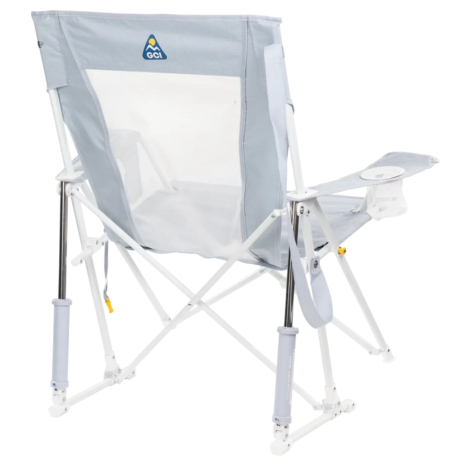 Smooth Motion Comfort Pro Rocker XL - Choice 107 - Heavy-Duty Kickback Rocker with Beverage Holder Detail