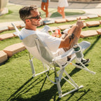 Smooth Motion Comfort Pro Rocker XL - Choice 107 - Heavy-Duty Kickback Rocker with Beverage Holder Detail