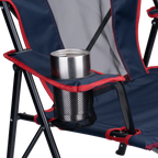 Space-Saving Pico Comfort Quad Chair - Choice 989 - Premium Slim-Fold Compact Chair with Messenger Bag Detail
