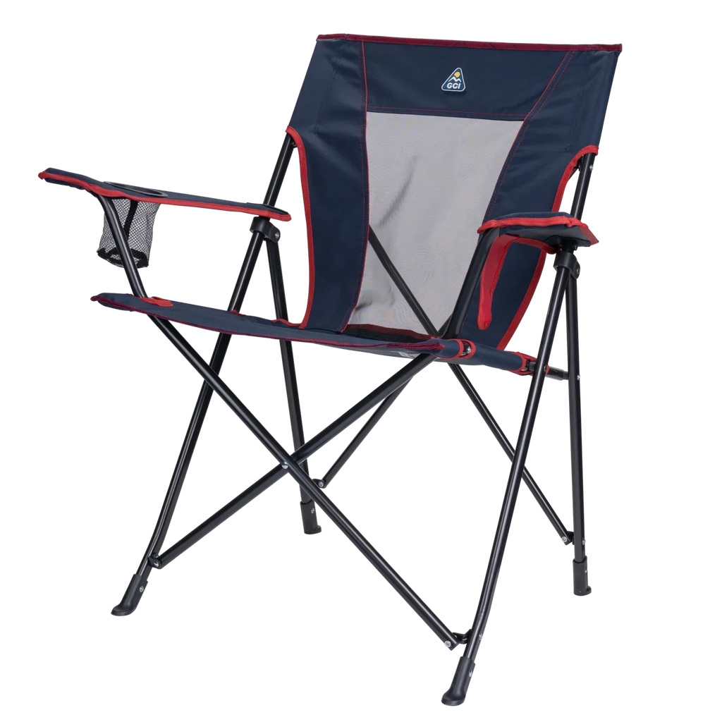 Space-Saving Pico Comfort Quad Chair - Choice 989 - Premium Slim-Fold Compact Chair with Messenger Bag Detail