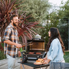 Portable Staging Compact Camp Table 25 - Choice 214 - Slim-Fold Outdoor Cook Station with Storage Shelves Detail