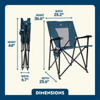 Lightweight Messenger Eazy Chair - Choice 976 - Premium Slim-Fold Compact Chair with Messenger Bag Detail