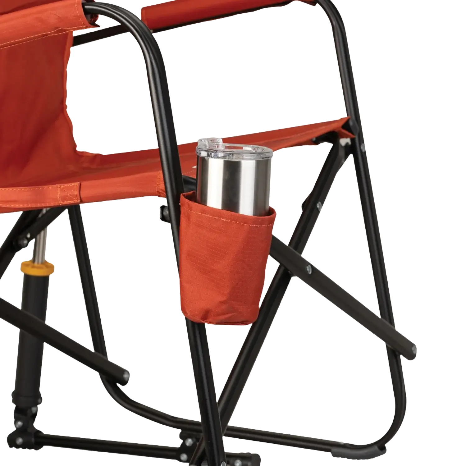 Luxury Camp Freestyle Rocker - Pumpkin Spice - Choice 373 - RoadTrip Rocker Smooth Motion Camp Chair Detail