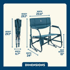 Luxury Camp Grab & Go Rocker - Choice 551 - Freestyle Rocker Portable Outdoor Folding Chair Detail