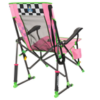 Premium All-Weather RoadTrip Rocker - NASCAR For Her - Choice 560 - Freestyle Rocker Portable Outdoor Folding Chair Detail