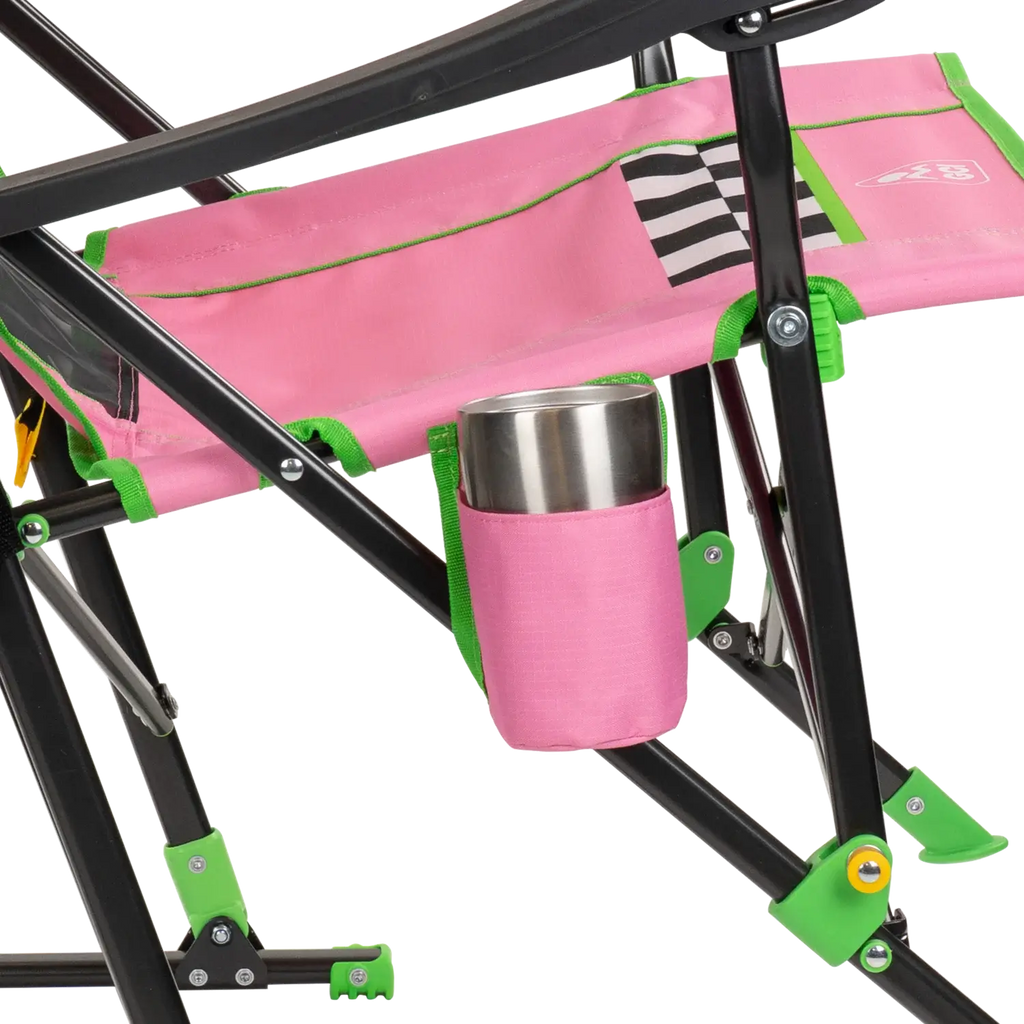 Premium All-Weather RoadTrip Rocker - NASCAR For Her - Choice 560 - Freestyle Rocker Portable Outdoor Folding Chair Detail