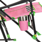 Premium All-Weather RoadTrip Rocker - NASCAR For Her - Choice 560 - Freestyle Rocker Portable Outdoor Folding Chair Detail