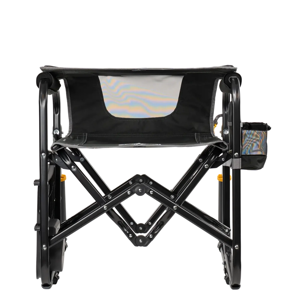 Premium All-Weather Stowaway Rocker with Side Table - Choice 253 - RoadTrip Rocker Smooth Motion Camp Chair Detail