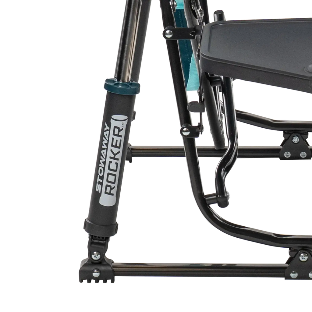 Premium All-Weather Stowaway Rocker with Side Table - Choice 253 - RoadTrip Rocker Smooth Motion Camp Chair Detail