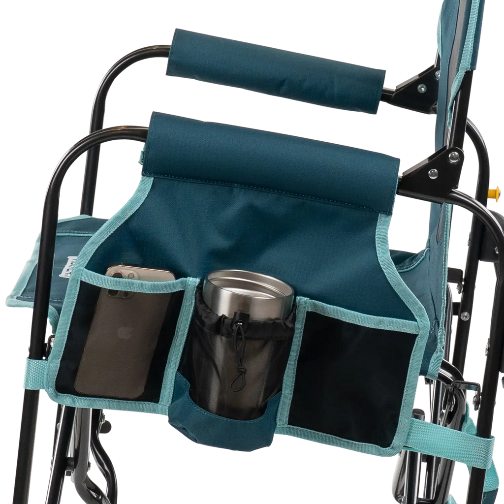 Premium All-Weather Stowaway Rocker with Side Table - Choice 253 - RoadTrip Rocker Smooth Motion Camp Chair Detail