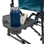 Premium All-Weather Stowaway Rocker with Side Table - Choice 253 - RoadTrip Rocker Smooth Motion Camp Chair Detail