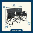 Smooth Motion Tandem Rocker - Choice 227 - RoadTrip Rocker Smooth Motion Camp Chair Detail